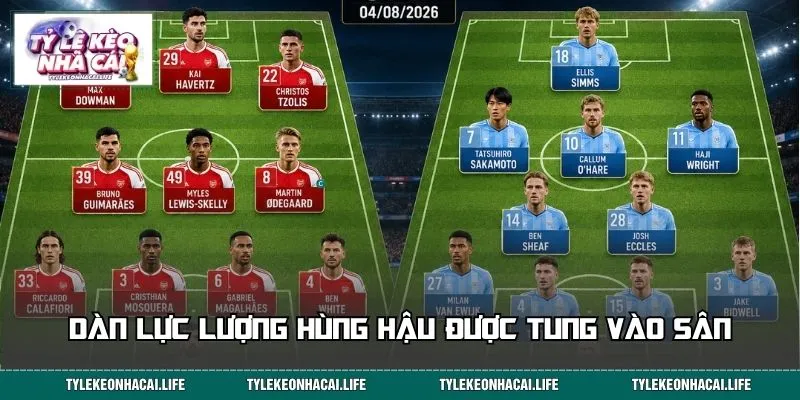 Dàn lực lượng hùng hậu được tung vào sân