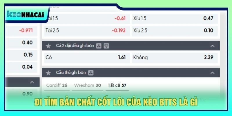 Đi tìm bản chất cốt lõi của kèo btts là gì