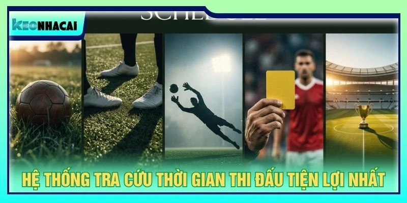 Hệ thống tra cứu thời gian thi đấu tiện lợi nhất
