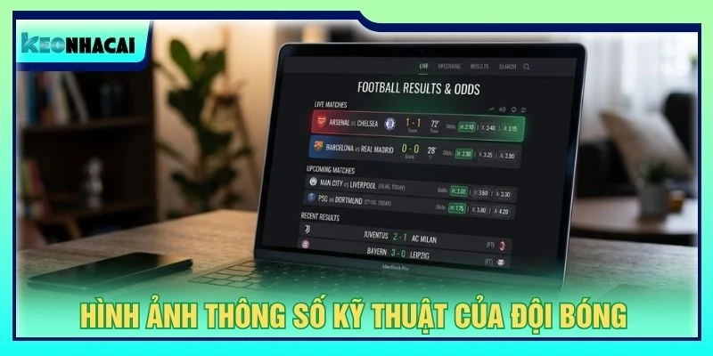 Hình ảnh thông số kỹ thuật của đội bóng
